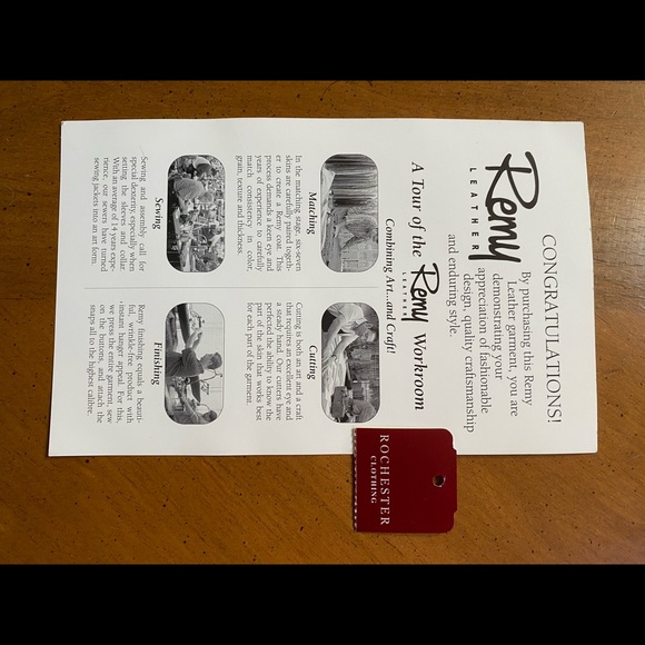 Rémy Lambskin leather blazer size LT - Picture 12 of 12